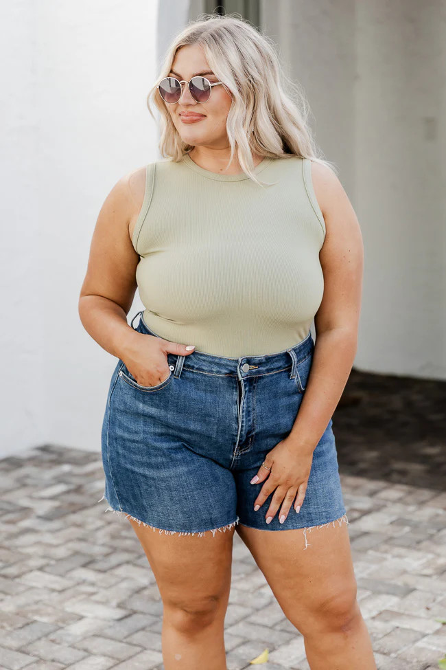 Pure Memory Olive Bodysuit | Pink Lily