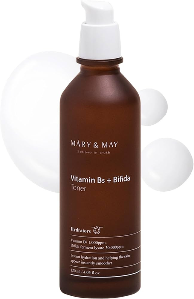 Mary&May Vitamin B5 + Bifida Toner - Nourishing Face Toner for Enhanced Skin Barrier Strength and... | Amazon (US)