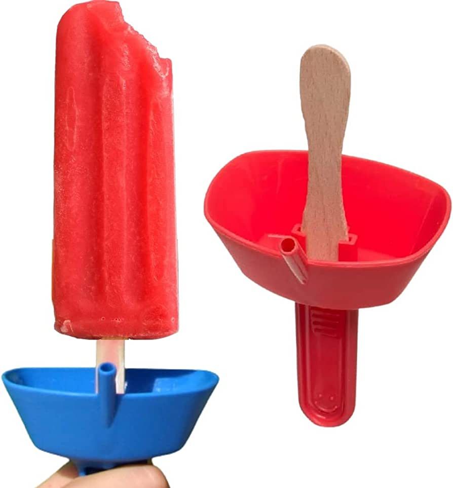 Pop No Drop THE ORIGINAL (2-PACK) Drip Free Popsicle Holder Mess Free Frozen Treats Holder with S... | Amazon (US)