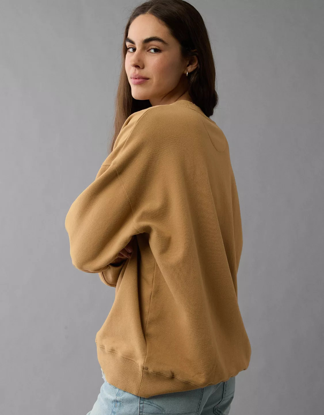 AE Halloween Oversized Graphic Crew Neck Sweatshirt | American Eagle Outfitters (US & CA)