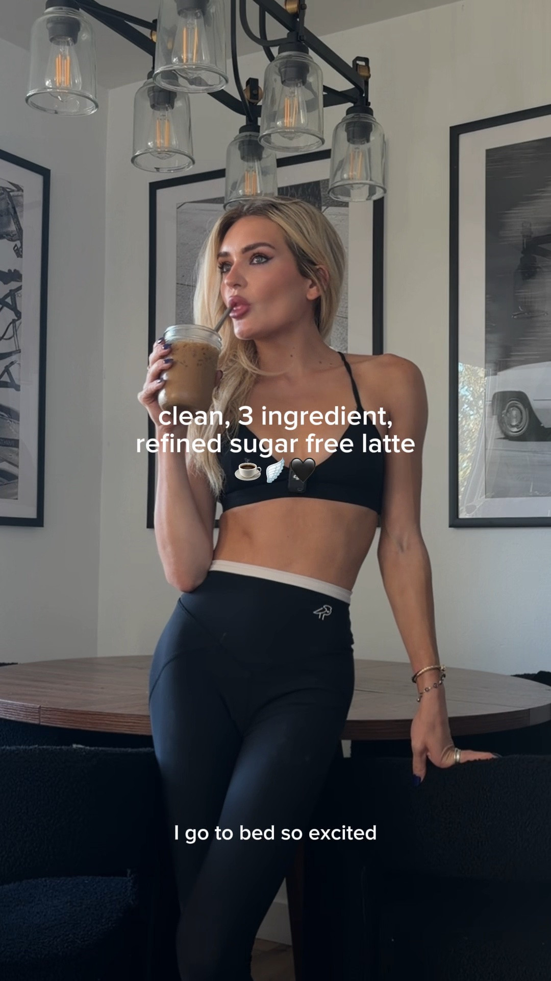 Salted maple vanilla latte recipe. #healthy #recipe #wellness