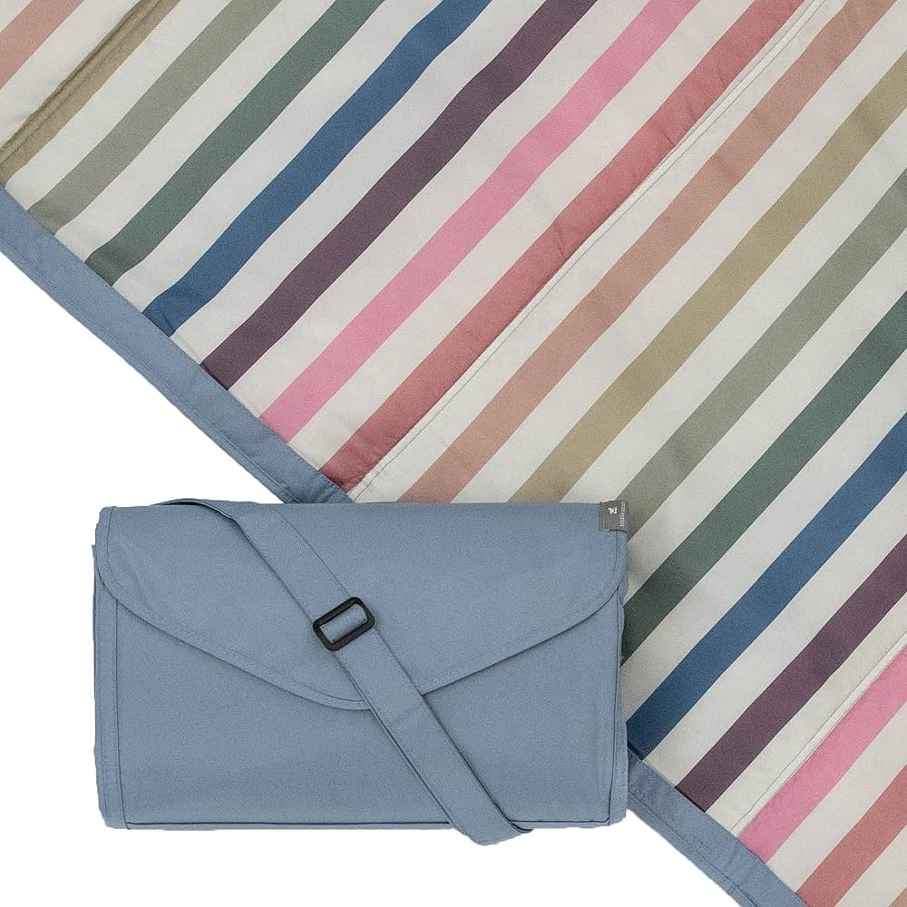Little Unicorn – Chroma Rugby Stripe Indoor/Outdoor Blanket | 100% Polyester | Water Resistant ... | Amazon (US)