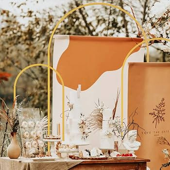 Doingart Metal Wedding Arch, Set of 3 Backdrop Stand for Wedding, Bridal, Indoor Outdoor Party De... | Amazon (US)