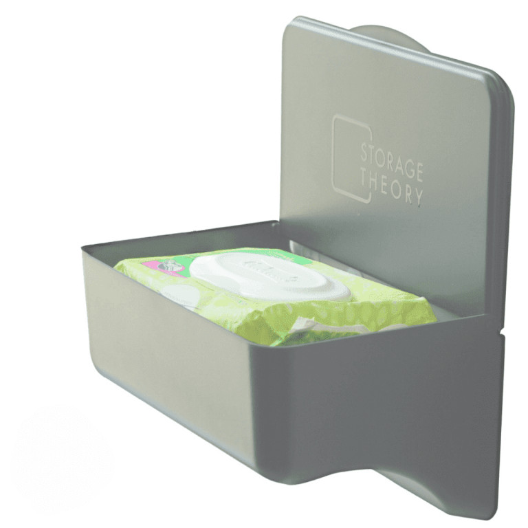 Wall-Mounted Toiletry Holder with Shelf by Storage Theory - Gray - 1 Pack | Walmart (US)