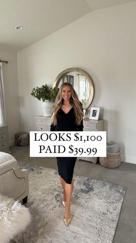 This little black dress is only $39 and the similar designer version is $1,100!! It’s stretchy, comfortable, and the length hits just above the knee for a sophisticated look. 

Order one size up; I’m 5’8” and wearing a medium for reference.

You do NOT need to spend a lot of money to look and feel INCREDIBLE!

I’m here to help the budget conscious get the luxury lifestyle.

Walmart fashion / Affordable / Budget / Women's Dressy Outfit / Classic Style / Elevated Style / Workwear / Easter / Spring / Wedding / Event

#LTKwedding #LTKsalealert #LTKfindsunder50