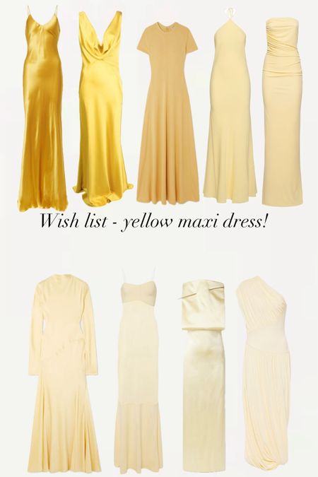 Beautiful yellow maxi dresses - perfect for this spring and summer’s parties! 

#LTKeurope #LTKstyletip #LTKSeasonal