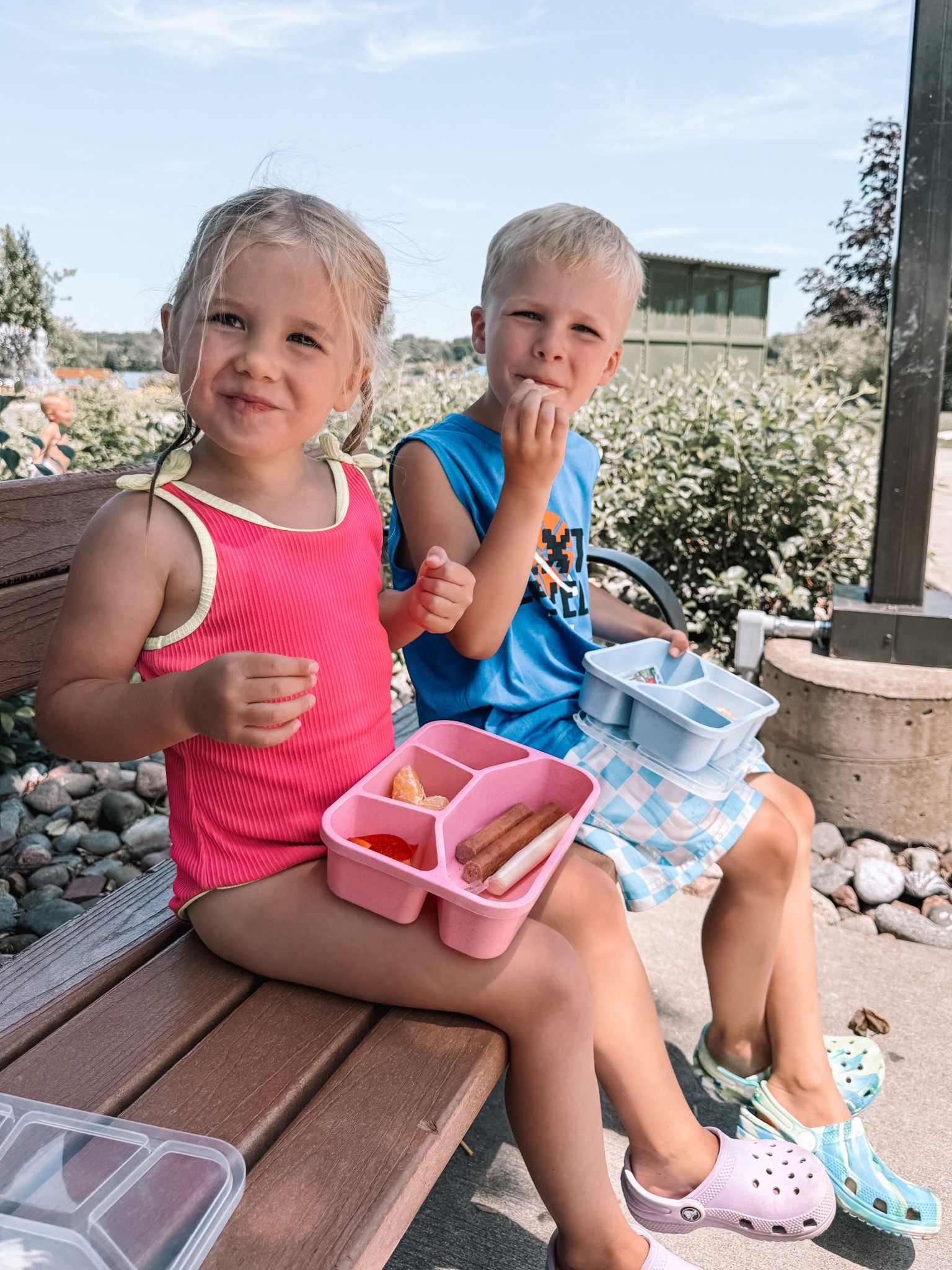 Travel snack container or travel lunch box that we have used sooo much since spring break. Comes in a pack of 4!

Toddler swimsuit
Boy swimsuit 
Boy clothes 
Crocs  

#LTKFamily #LTKTravel #LTKKids