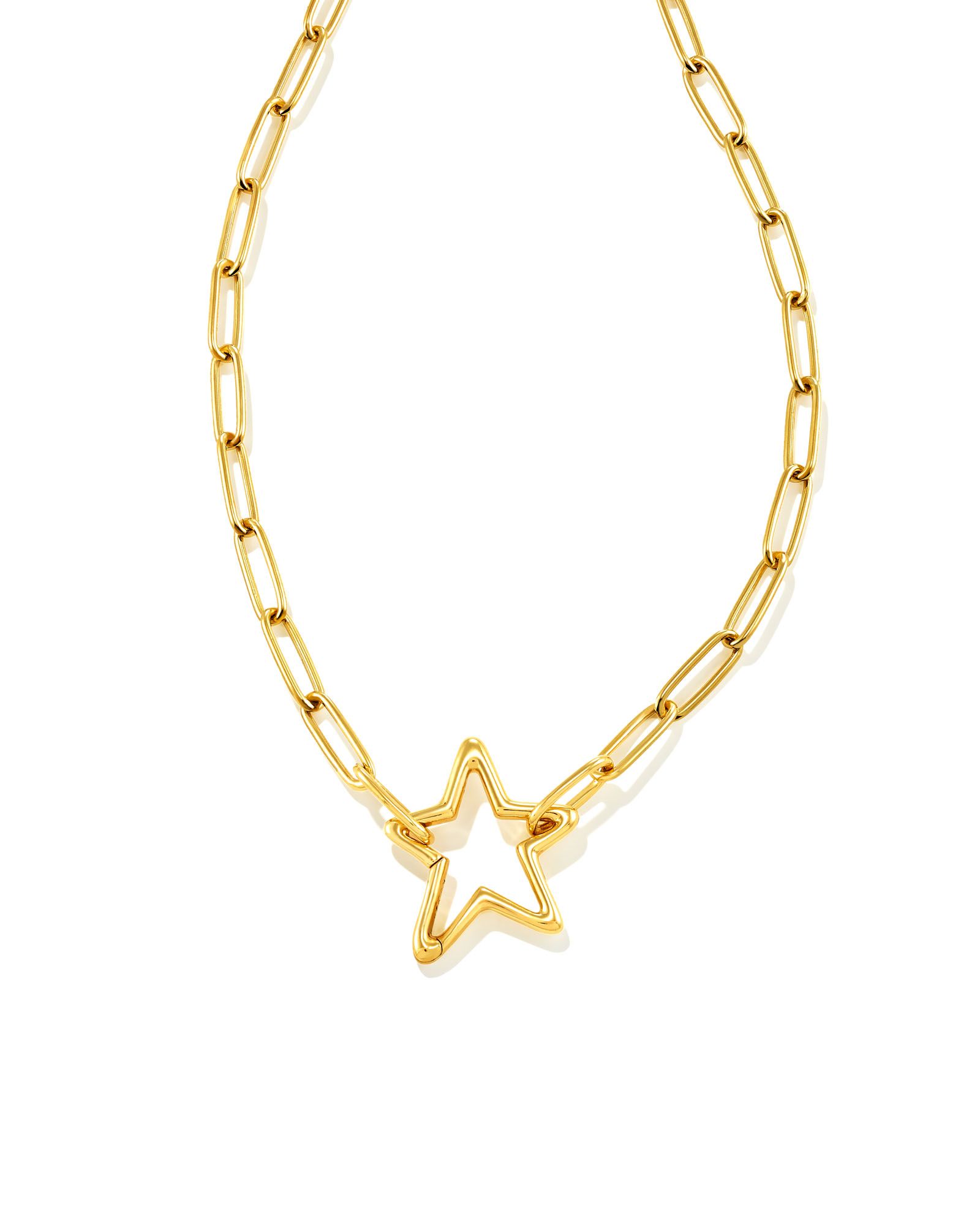 Open Star Chain Necklace in 18k Gold Vermeil | Kendra Scott