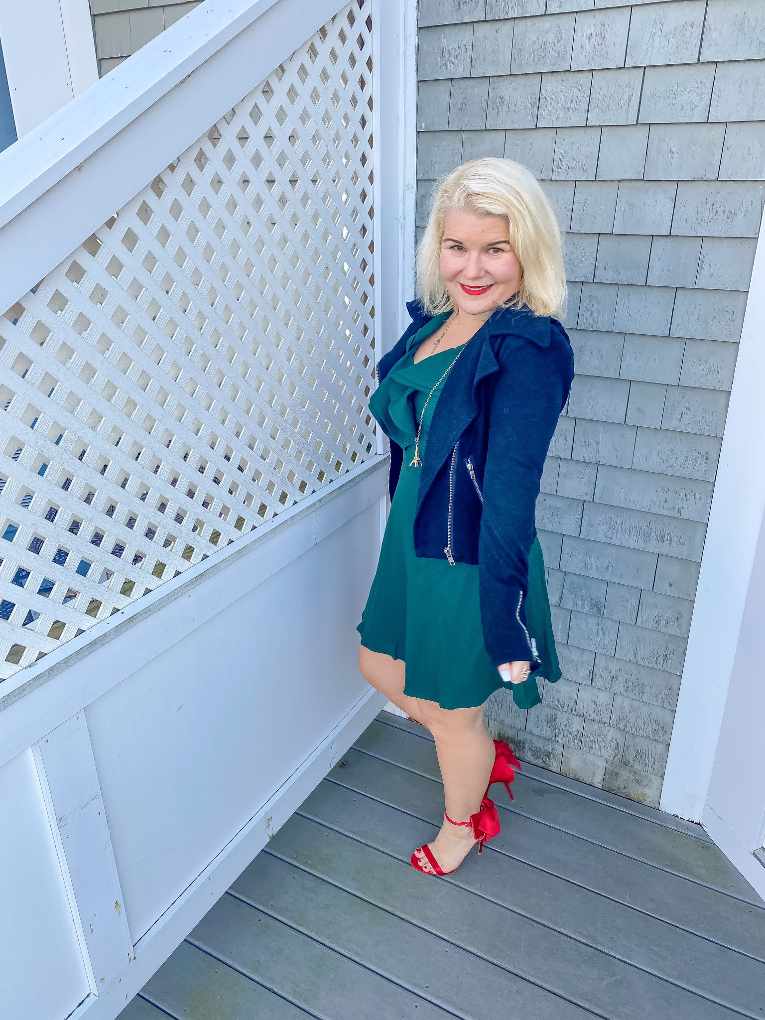 Looking for holiday dresses? This one from Lulu’s is perfect! I adore the ruffle! It is sold out in green but comes in red white and black! And also pink if you are looking for a pink christmas

#LTKSeasonal #LTKHoliday #LTKparties