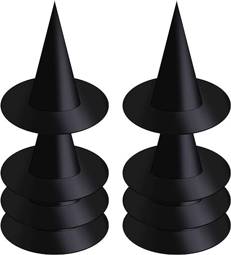 Witch Hat 8 Piece Halloween Witch Hat Witch Costume Accessory for Halloween | Amazon (US)