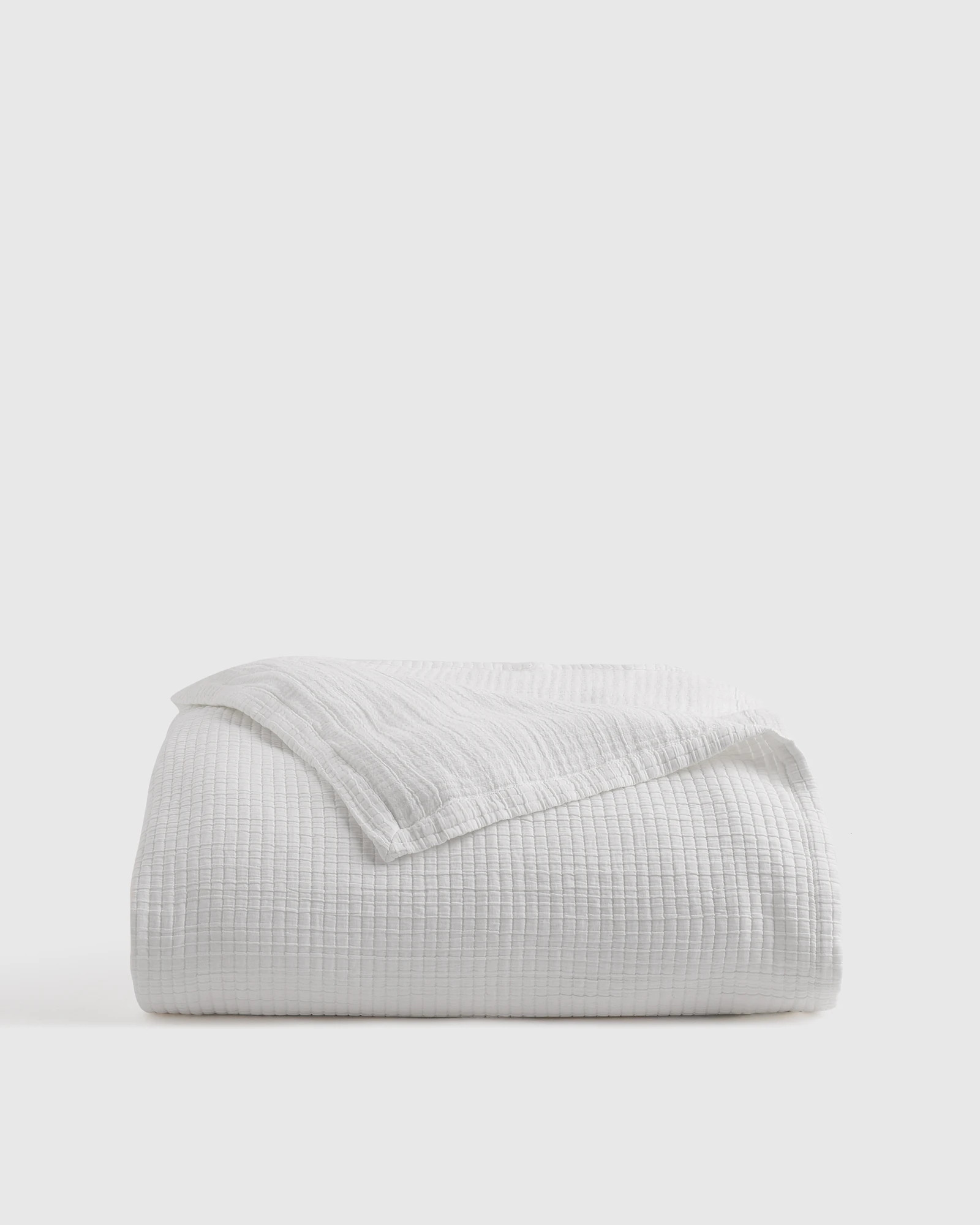 Organic Ribbed Cotton Coverlet | Quince