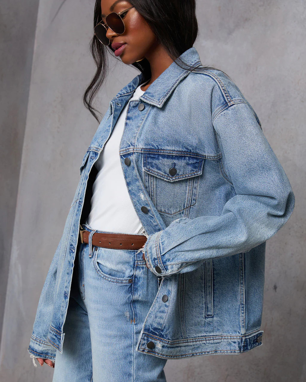 Influencer Oversized Denim Jacket | VICI