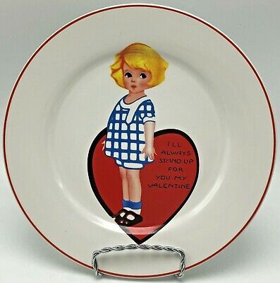 Rosanna Studio Retro Valentine 8" Plate Girl I’ll Always Stand My Valentine | eBay US