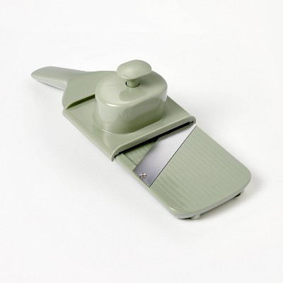 Hand Held Mandoline Green - Figmint™: Stainless Steel Cucumber Slicer, Dishwasher-Safe Kitchen Tool | Target