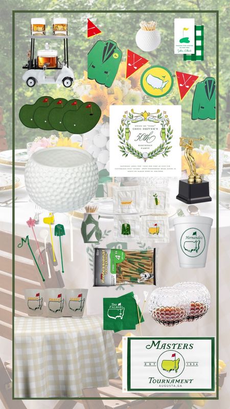 For next year’s Masters party or your next golf themed party! 

#LTKfindsunder100 #LTKparties #LTKfindsunder50