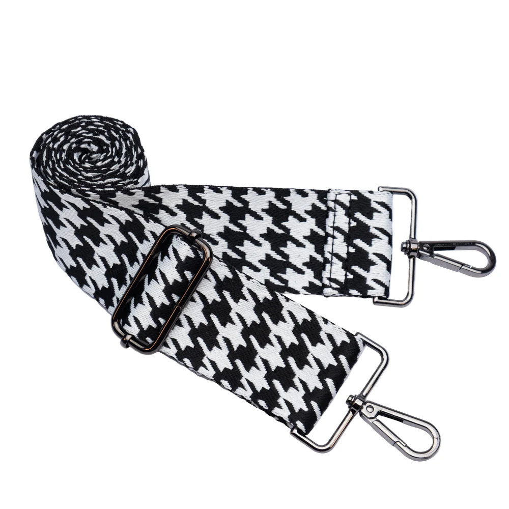 Houndstooth Strap with Gunmetal Hardware | WanderFull 