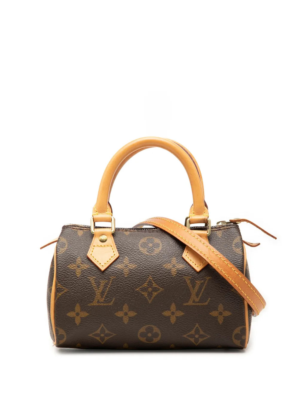 Louis Vuitton Pre-Owned 1998 Monogram Nano Speedy Bandouliere satchel - Brown | Farfetch Global