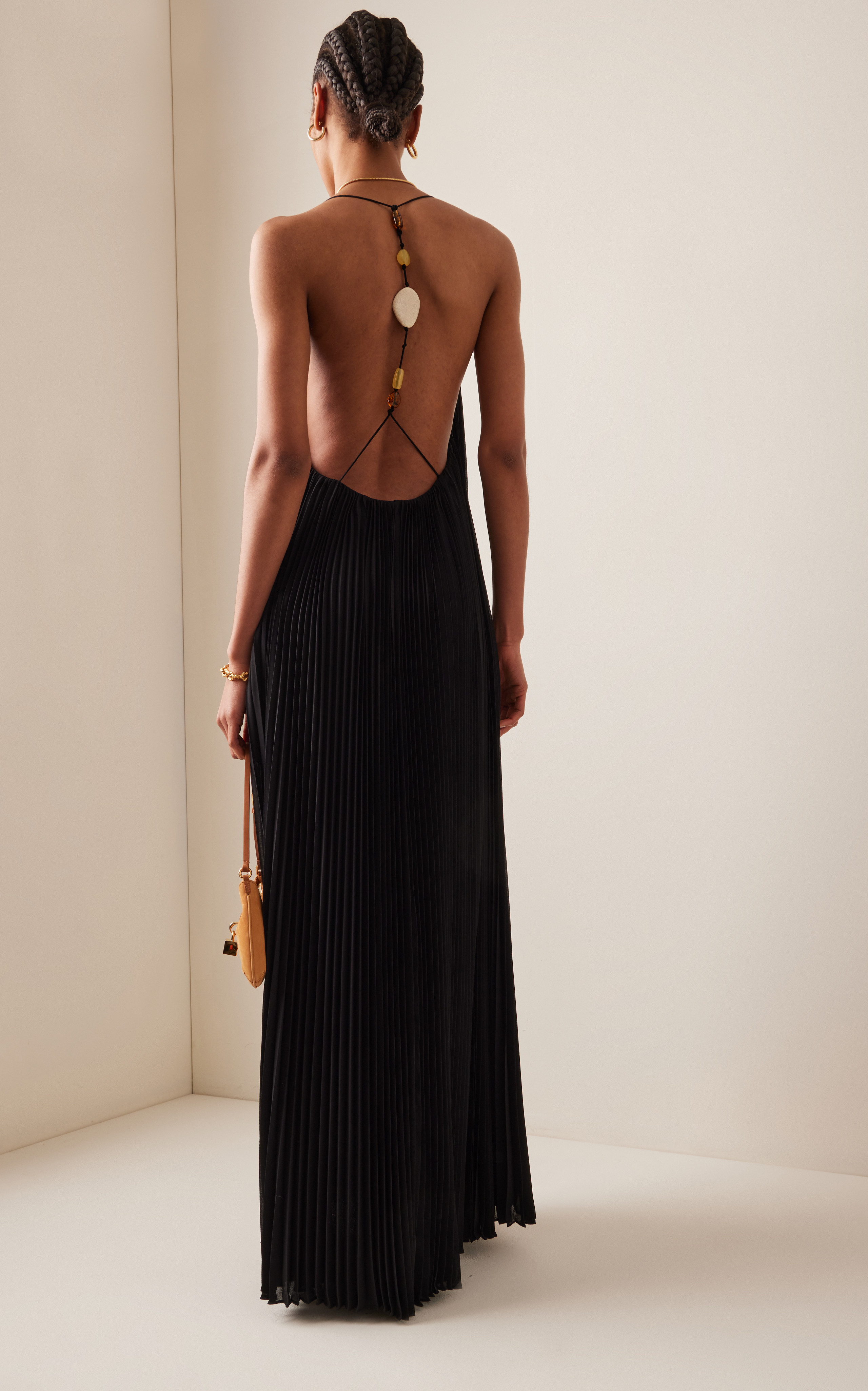Azita Draped Plisse Gown | Moda Operandi (Global)