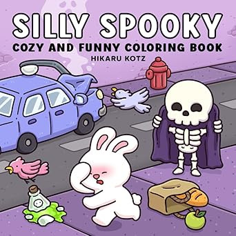 Silly Spooky: Cozy and Funny Coloring Book for Adults and Teens (Silly Funny Coloring Book)      ... | Amazon (US)