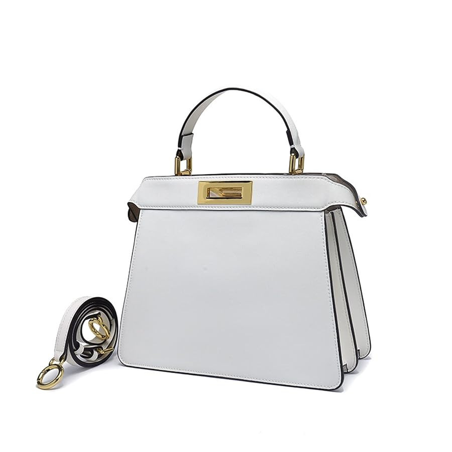 Women Handbags Genuine Leather Office Lady Shoulder Bag Cowhide Tote Bag | Amazon (US)