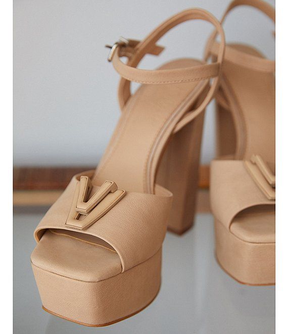 x Venita Aspen Sienna Suede Platform Dress Sandals | Dillard's