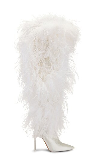 Over The Knee Boot 110 in White | Revolve Clothing (Global)