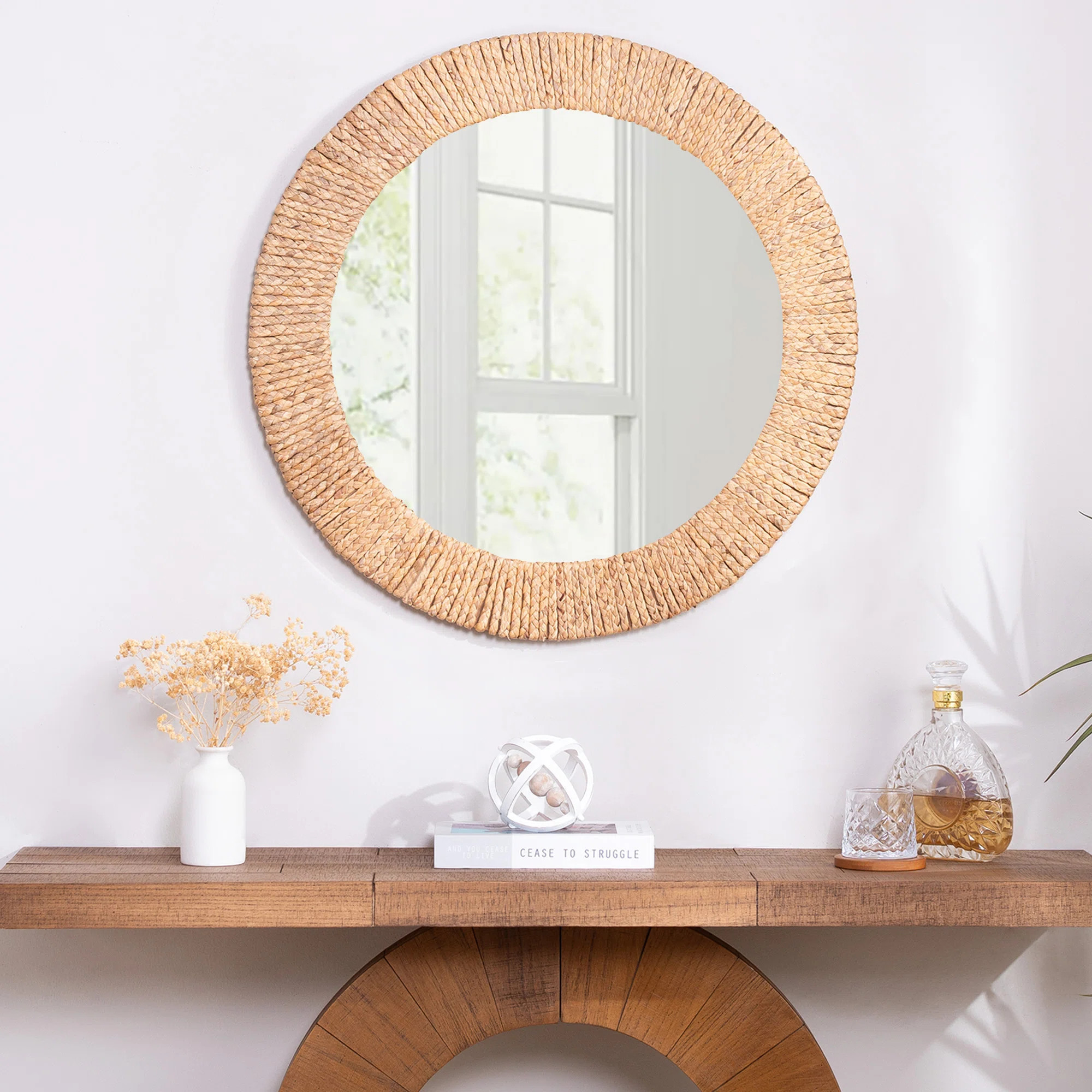 Straw Ropes Wall Mirror | Wayfair North America