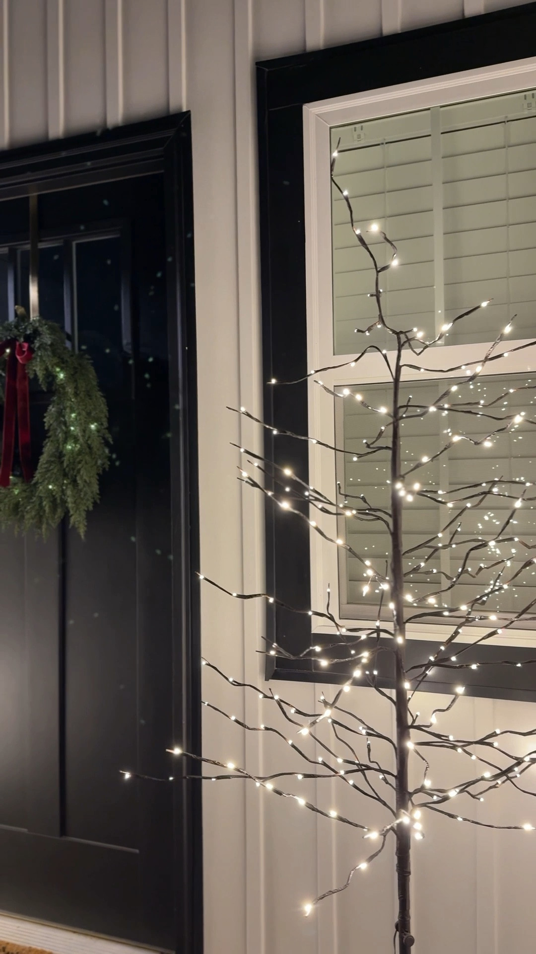 #ad | there’s something about soft lights on a winter night ♥️ this set of 3 lighted branch trees from @lightshare_official instantly made our front porch feel magical! 

the 3ft, 5ft, and 6ft sizes make them so easy to style anywhere inside or out. warm, simple, and such a beautiful way to welcome the season.

#LTKHome #LTKSeasonal #LTKHoliday