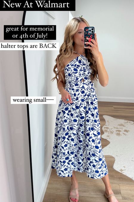 So excited to partner with @Walmart today to share some new spring summer fashion finds @walmartfashion #walmartpartner summer dresses. Trending denim dress.  
Wearing small. . I am 5’9. Great for a 4th of July or memorial weekend. 

#LTKStyleTip #LTKFindsUnder100 #LTKFindsUnder50