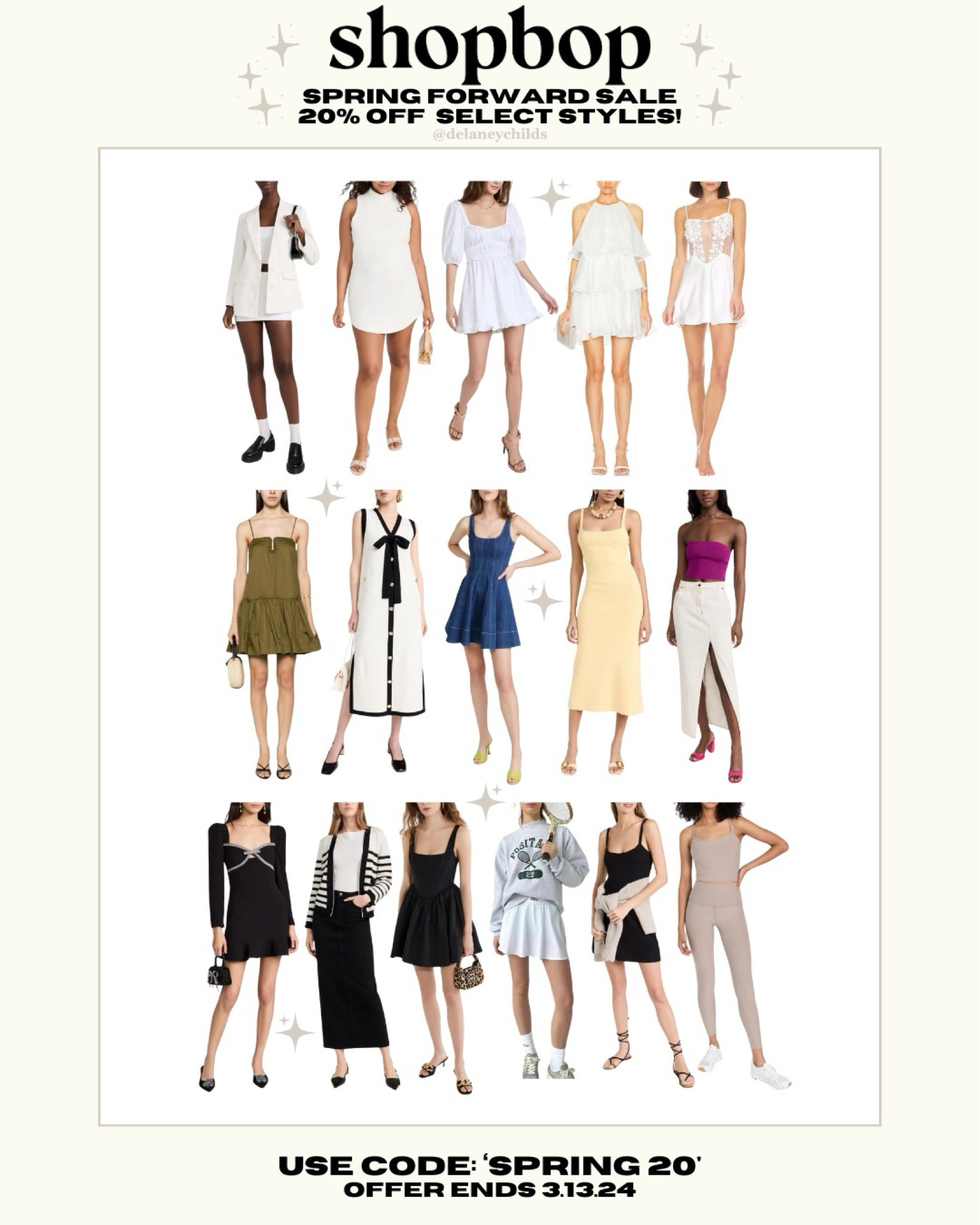 Use code ‘SPRING20’ to get 20% off the Shopbop Spring Forward Sale 🌼🌱🌷

#LTKSeasonal #LTKsalealert #LTKstyletip