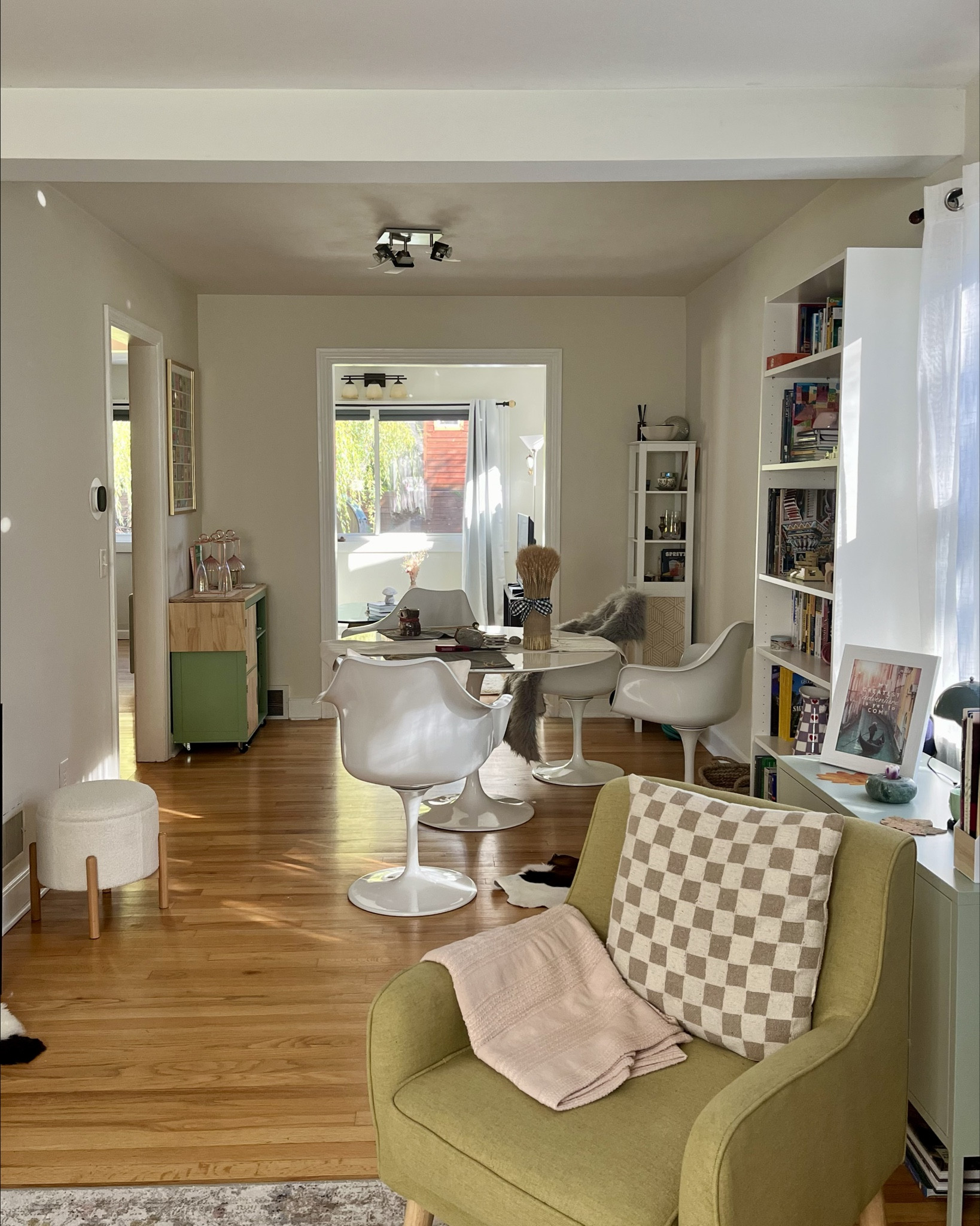 Weekend views from my house! Accent chair, checkered rug, living room, dining room, affordable finds, home decor, fall decor, dining chairs, washable rug. 

#LTKSaleAlert #LTKSeasonal #LTKHome