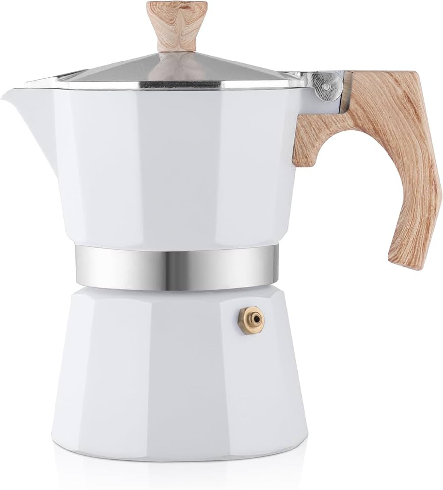 wedrink Stovetop Espresso Maker 3 Cups Moka Pot Cuban Coffee Maker Stovetop Coffee Maker Moka Italian Espresso | Amazon (US)