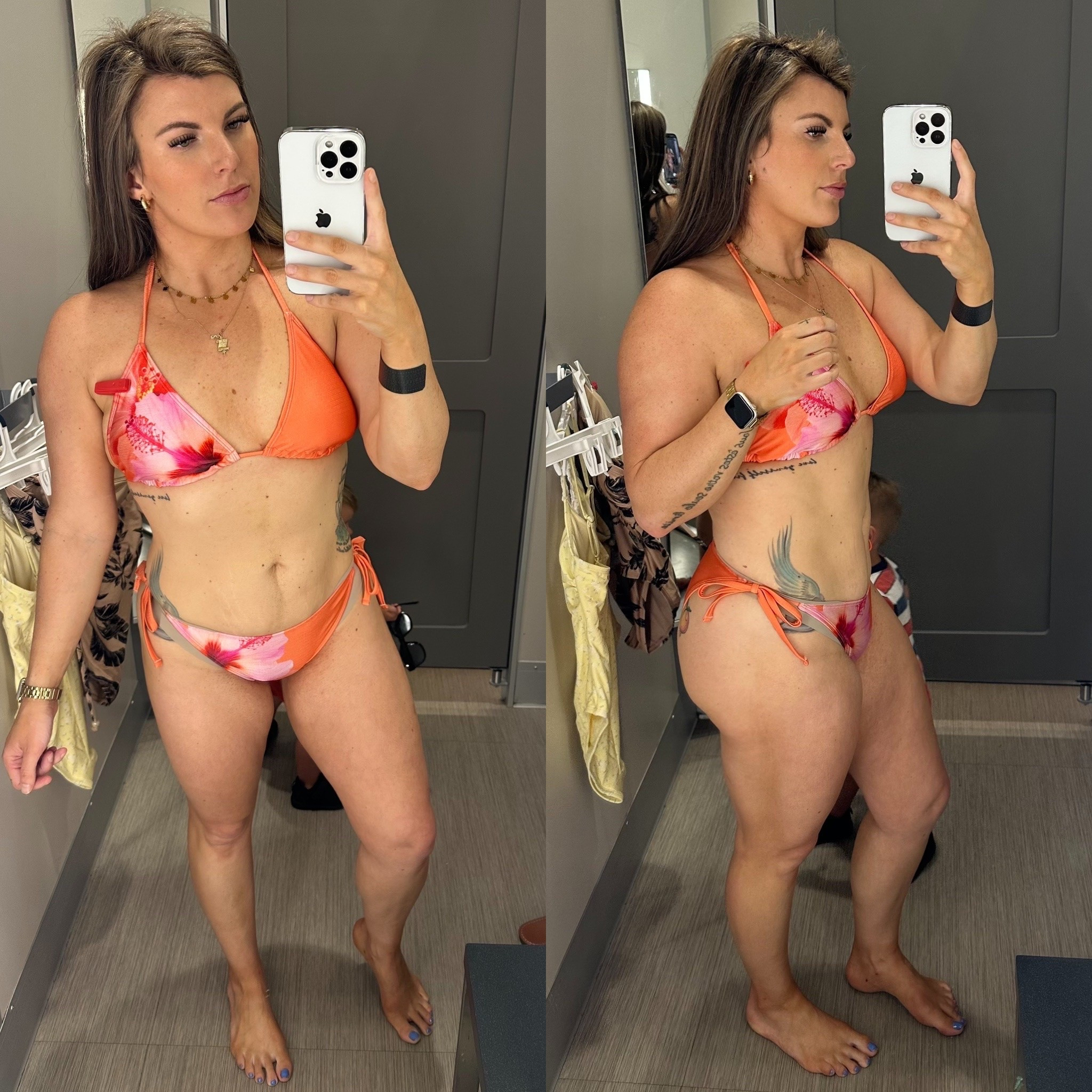 Tropical Target swim try on 🧡🩷

Target bikini women, orange bikini Target, tropical print bikini, affordable bikinis women, triangle bikini set, side tie bikini bottoms, beach vacation swimsuit, tropical vacation outfit, colorful swimwear women, flattering bikini set, Target summer fashion, resort wear women, tropical swimwear aesthetic, beach outfit inspiration, vacation swimwear women, trendy bikinis 2026, poolside fashion women, bright orange bikini, affordable Target swimwear, women’s tropical bikini

#LTKSeasonal #LTKSwim #LTKMidsize