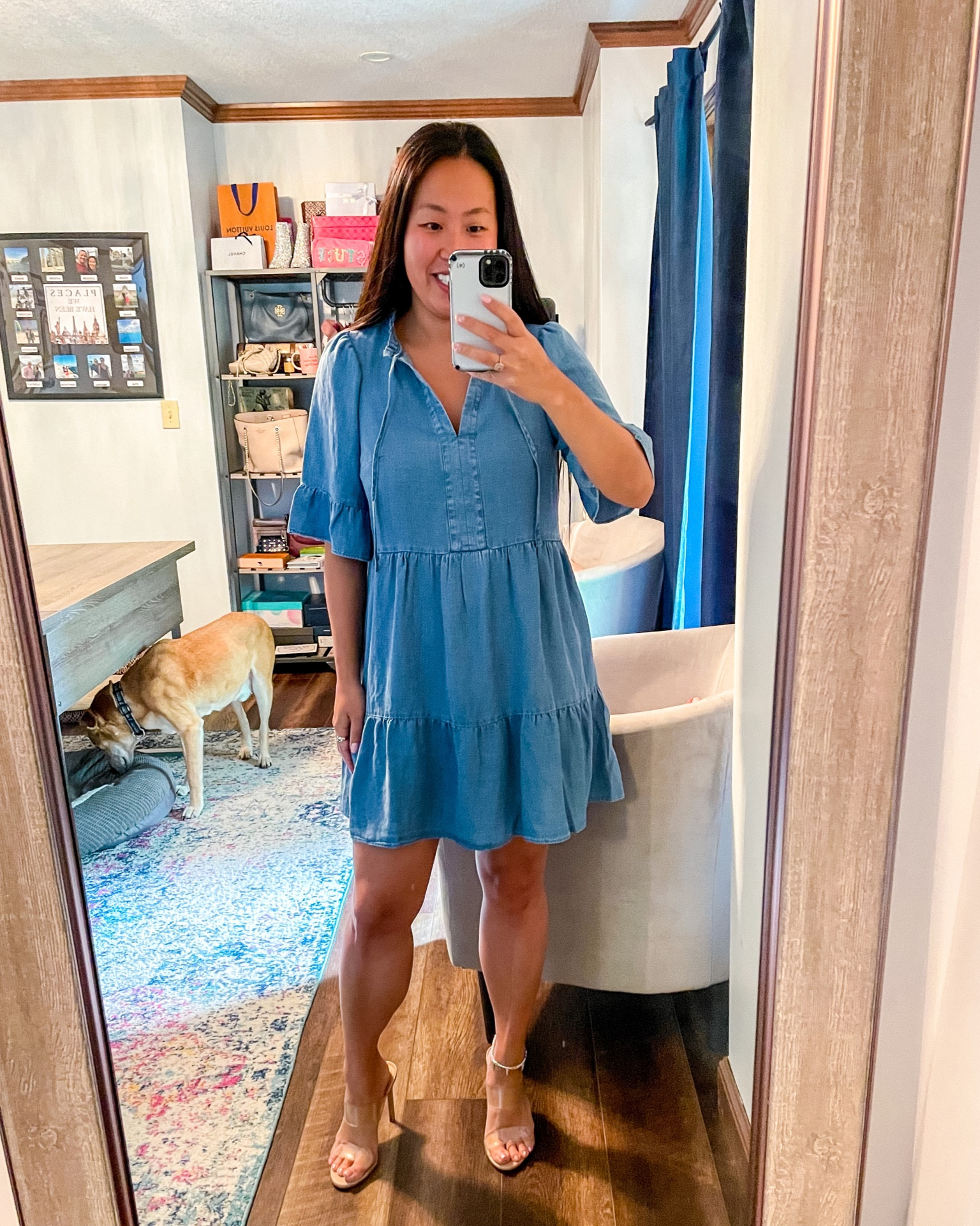 Loft shop chambray dress