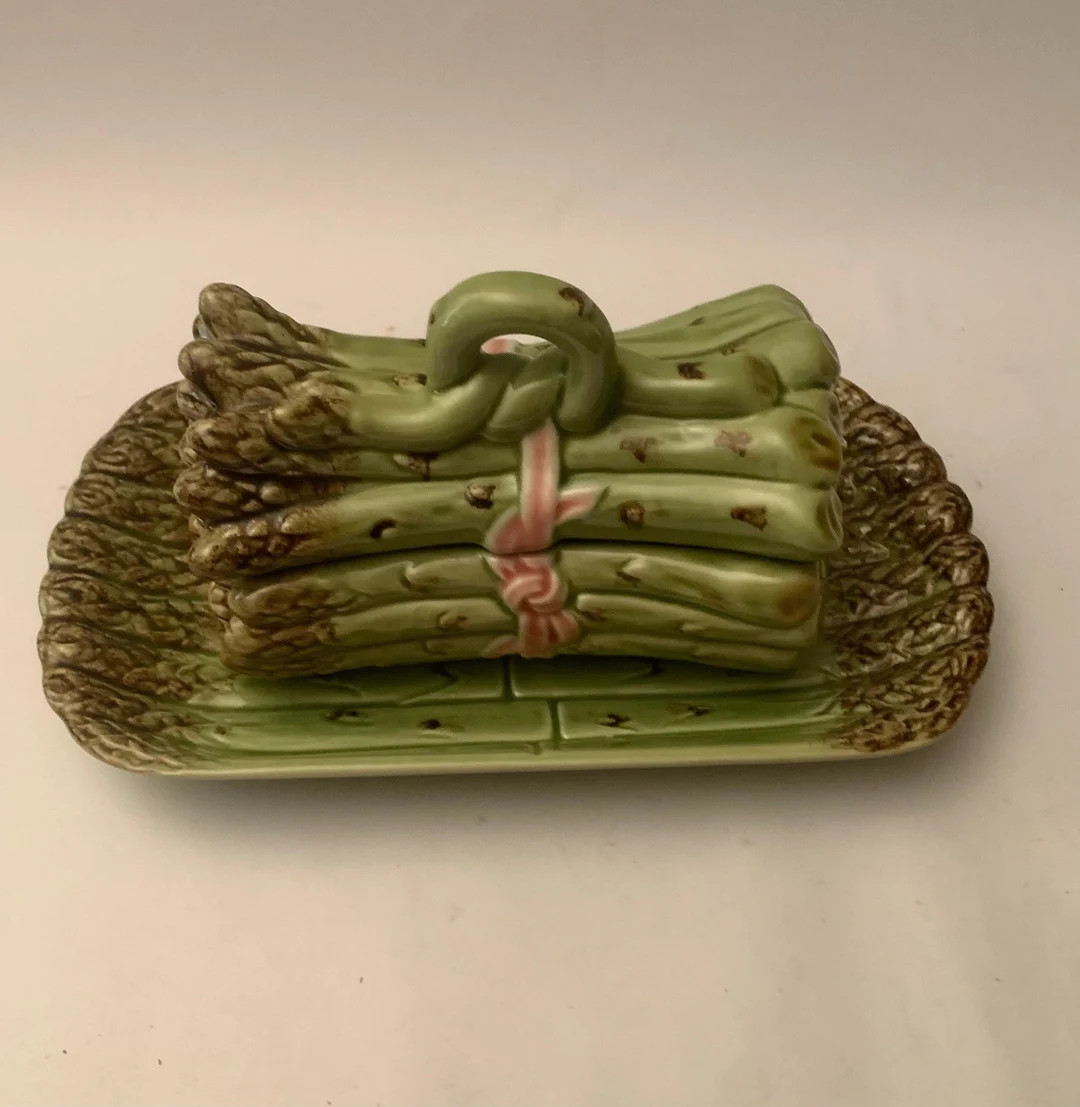 Vintage Majolica Ceramic Asparagus Sauce Tureen on a Matching Platter - 3 pieces | Etsy (Global)