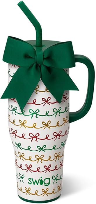 Swig Life 40oz Mega Mug, 40oz Tumbler with Handle and Straw, Extra Large Insulated Tumblers, Cup ... | Amazon (US)