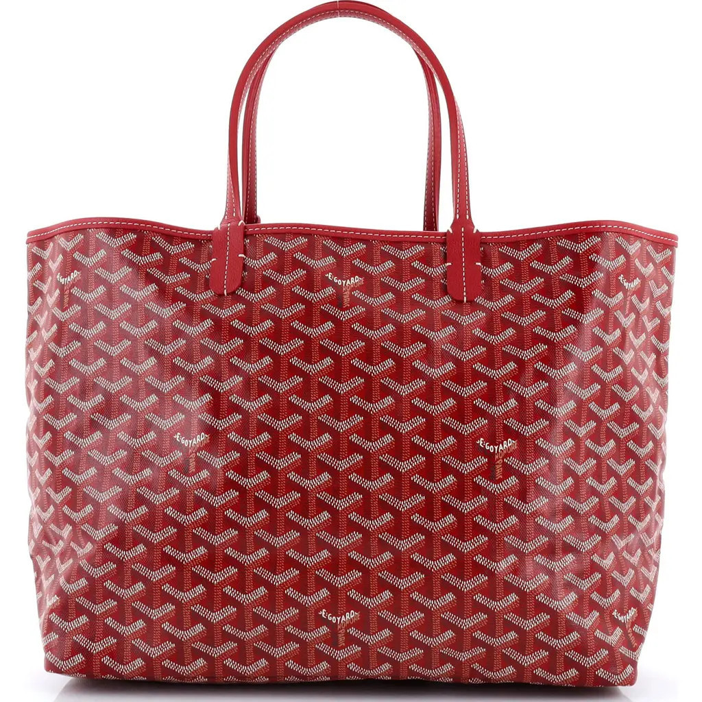 Pre-Owned Goyard Saint Louis Tote Coated Canvas PM in Red at Nordstrom, Size Medium | Nordstrom
