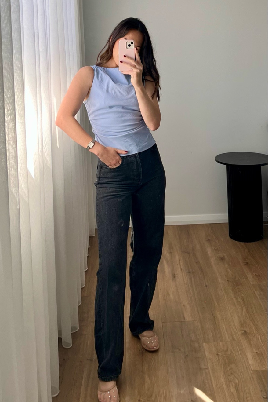 Ladies lunch with all of my most worn items atm! These henne Valentina jeans are getting a workout! Went up a size in the top as it felt like a small make ☀️🌸

#LTKaustralia #LTKwinter