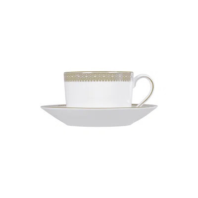 Vera Wang Lace Gold Teacup & Saucer | Wayfair North America