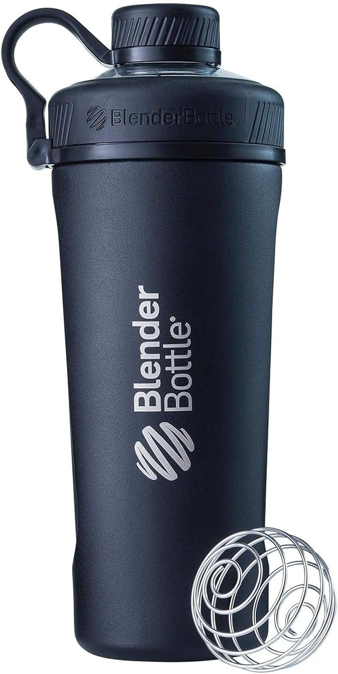 BlenderBottle Radian Shaker Cup Insulated Stainless Steel Water Bottle with Wire Whisk, 26-Ounce,... | Amazon (US)