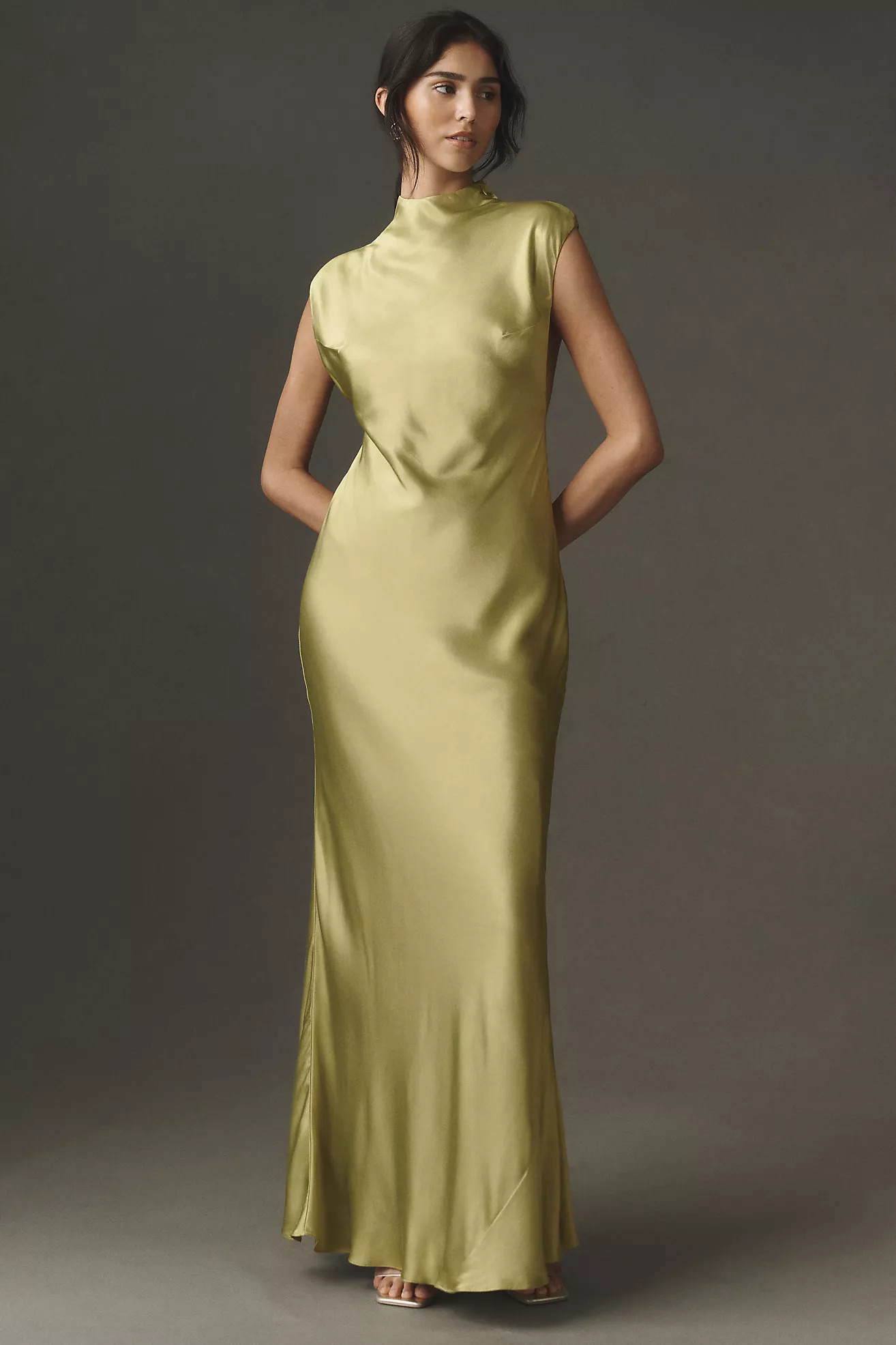 BHLDN Satin Knot Maxi Dress | Anthropologie (US)