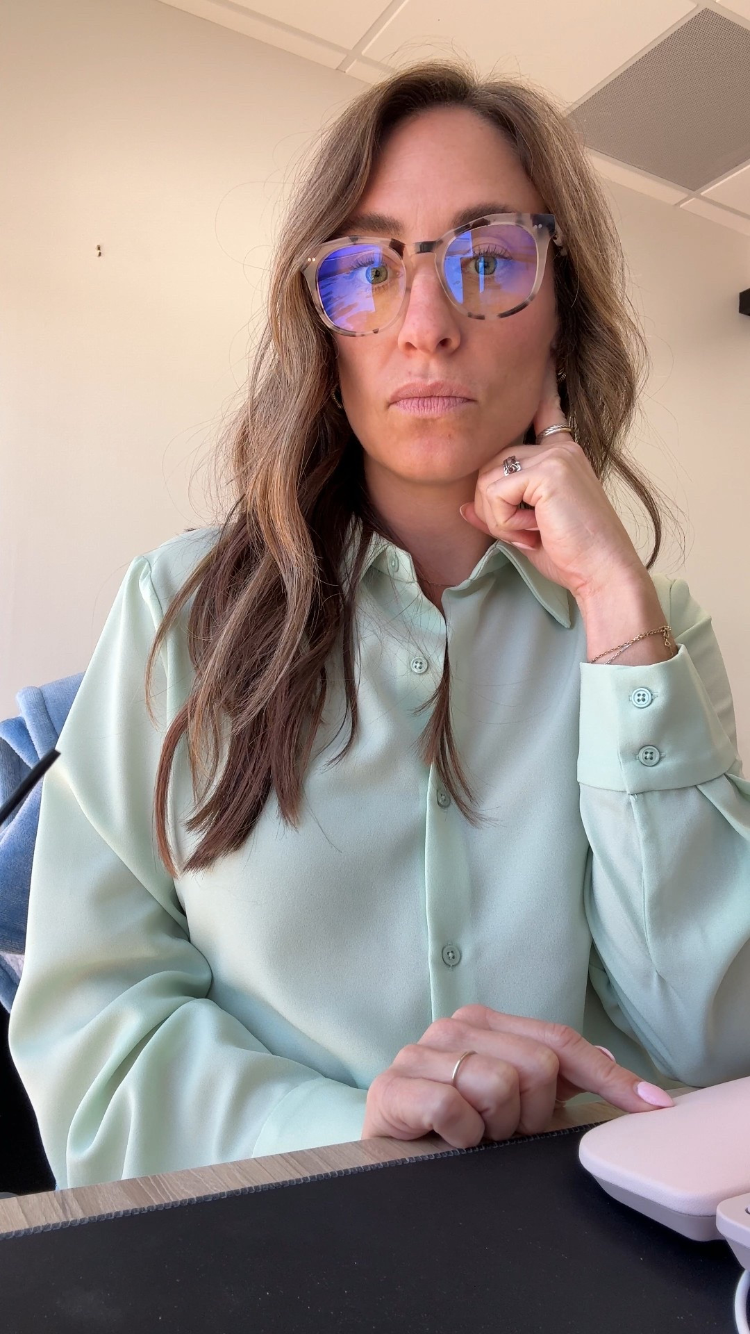 Mint green moment for the office is just the right amount of color! 

#LTKFindsUnder100 #LTKStyleTip #LTKWorkwear