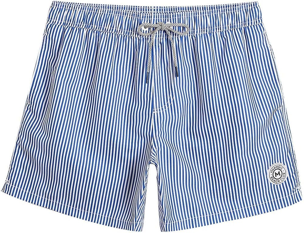 maamgic Mens Swim Trunks 5" with Mesh Lining Quick Dry Bathing Suits for Men Swim Shorts Swimwear | Amazon (US)