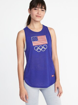 Old Navy Womens Team UsaÂ® Flag Tank For Women Bluetiful Size L | Old Navy US