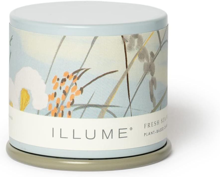 Illume Beautifully Done Essentials Fresh Sea Salt Demi Vanity Tin Scented Candle | Amazon (US)