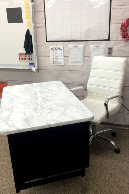 Marble contact paper on my classroom desk!
Also linked my desk chair and my dry erase calendar on my wall!


#LTKSeasonal #LTKunder100