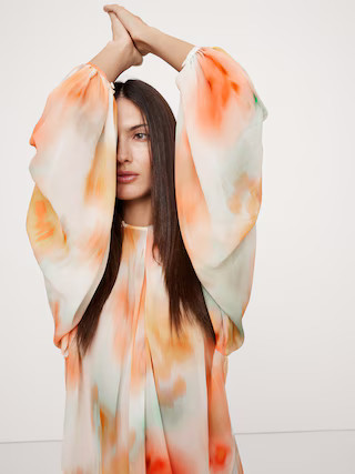 Chiffon Twist-Neck Top | Banana Republic (US)