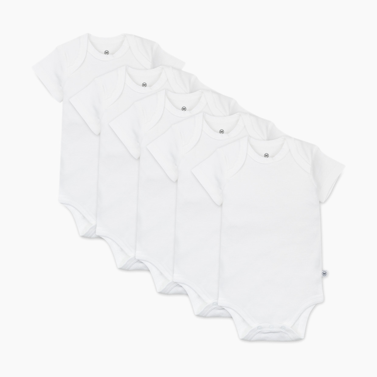 5-Pack Organic Cotton Short Sleeve Bodysuits | Babylist