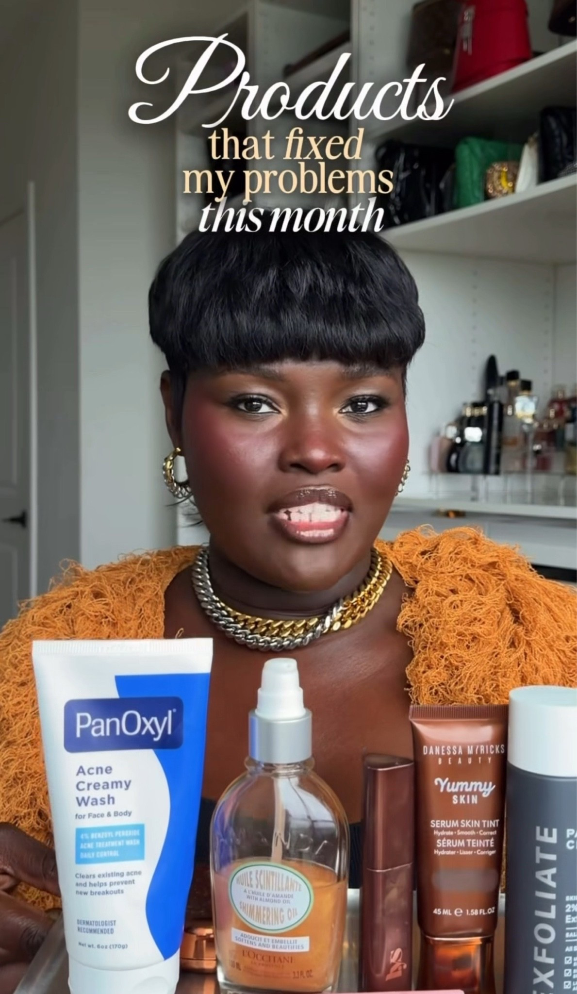 These products earned their spot in my routine this month by solving specific problems!

@panoxyl @loccitane @marvianocosmetics @hudabeauty @danessa_myricks @danessamyricksbeauty @paulaschoice @lysbeautyofficial @culturelleprobiotics 

#beautyroutine #beautytips #monthlyfavorites

#LTKBeauty #LTKselfcare