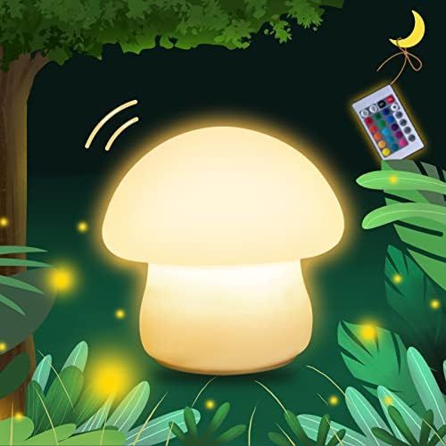 Mushroom Lamp, Rechargeable Mushroom Night Light, Multi-Color LED Mushroom Nightlight, Dimmable M... | Amazon (US)